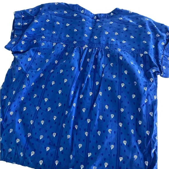 Style & Co. casual blue short sleeve top. - Picture 2 of 5